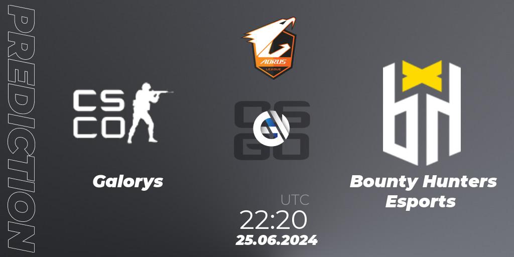 Pronóstico Galorys - Bounty Hunters Esports. 25.06.2024 at 22:20, Counter-Strike (CS2), Aorus League 2024 Season 1: Brazil