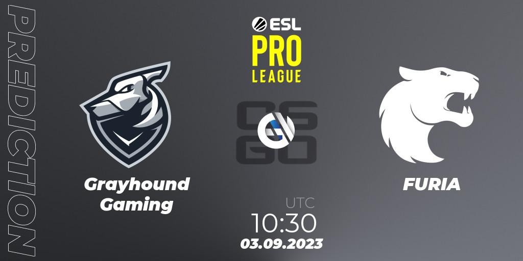 Pronóstico Grayhound Gaming - FURIA. 03.09.23, CS2 (CS:GO), ESL Pro League Season 18