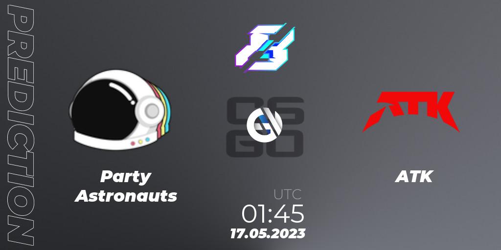 Pronóstico Party Astronauts - ATK. 17.05.2023 at 01:45, Counter-Strike (CS2), Gamers8 2023 North America Open Qualifier