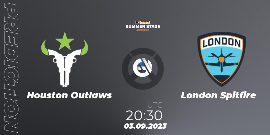 Pronóstico Houston Outlaws - London Spitfire. 03.09.23, Overwatch, Overwatch League 2023 - Summer Stage Qualifiers