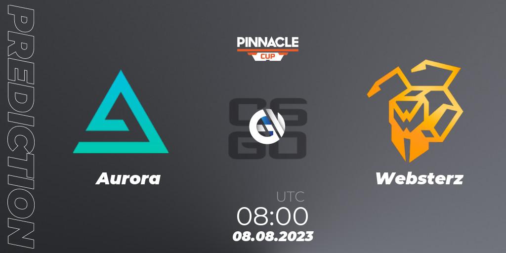 Pronóstico Aurora - Websterz. 08.08.2023 at 08:00, Counter-Strike (CS2), Pinnacle Cup V