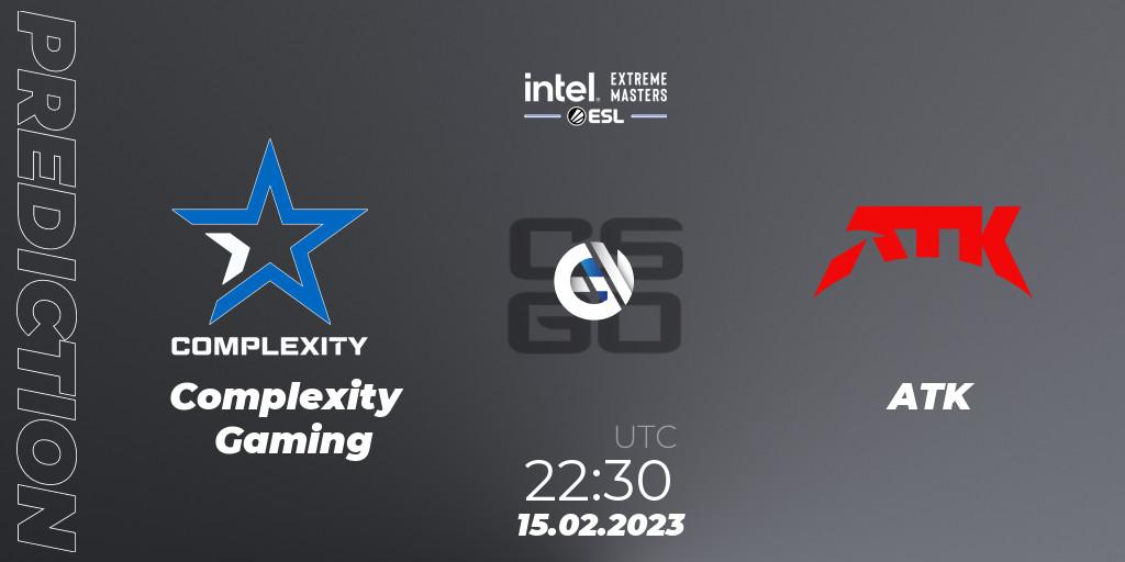 Pronóstico Complexity Gaming - ATK. 15.02.2023 at 22:30, Counter-Strike (CS2), IEM Brazil Rio 2023 North America Closed Qualifier