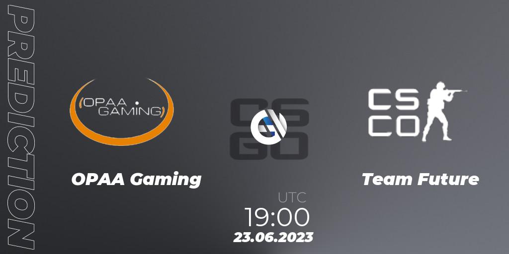 Pronóstico OPAA Gaming - Team Future. 23.06.2023 at 19:00, Counter-Strike (CS2), Preasy Summer Cup 2023
