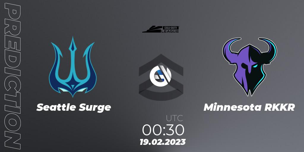 Pronóstico Seattle Surge - Minnesota RØKKR. 19.02.2023 at 01:00, Call of Duty, Call of Duty League 2023: Stage 3 Major Qualifiers