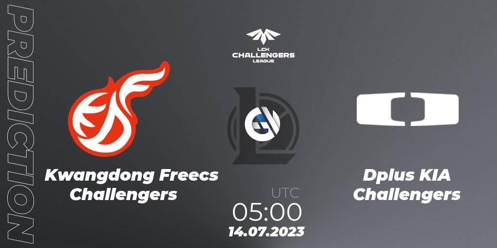 Pronóstico Kwangdong Freecs Challengers - Dplus KIA Challengers. 14.07.2023 at 05:00, LoL, LCK Challengers League 2023 Summer - Group Stage