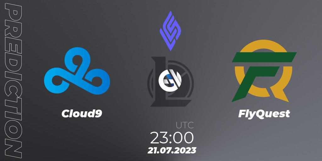 Pronóstico Cloud9 - FlyQuest. 22.07.23, LoL, LCS Summer 2023 - Group Stage