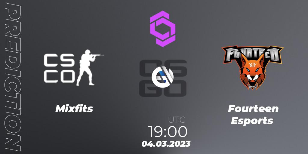 Pronóstico Mixfits - Fourteen Esports. 04.03.2023 at 19:00, Counter-Strike (CS2), CCT West Europe Series 2 Closed Qualifier
