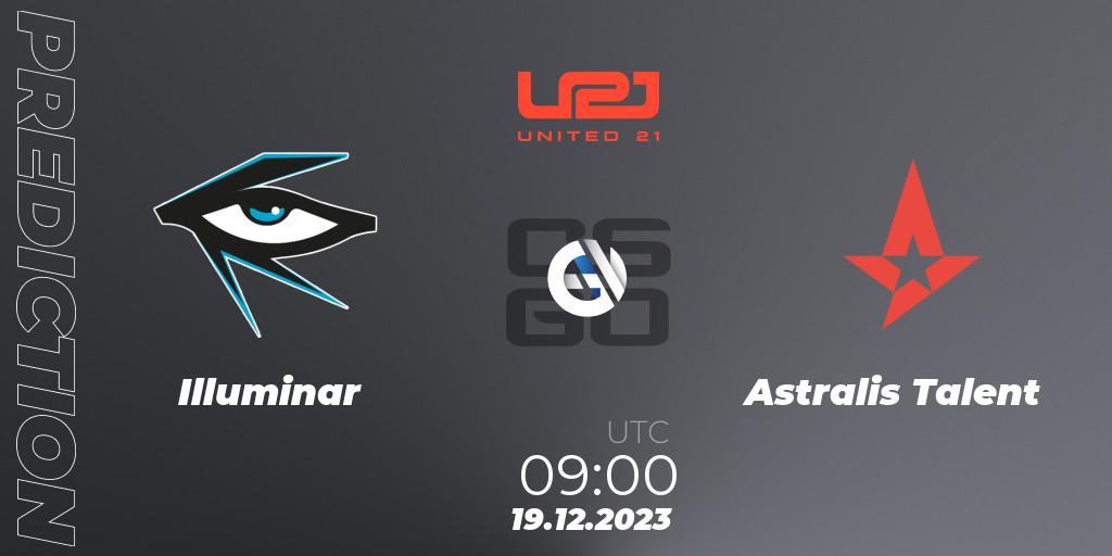 Pronóstico Illuminar - Astralis Talent. 19.12.2023 at 10:00, Counter-Strike (CS2), United21 Season 9