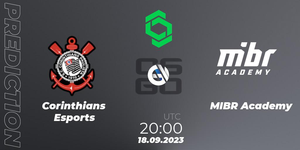 Pronóstico Corinthians Esports - MIBR Academy. 18.09.2023 at 20:00, Counter-Strike (CS2), CCT South America Series #11