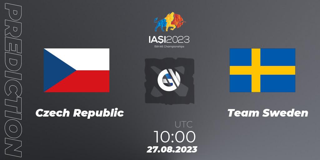 Pronóstico Czech Republic - Team Sweden. 27.08.2023 at 11:30, Dota 2, IESF World Championship 2023