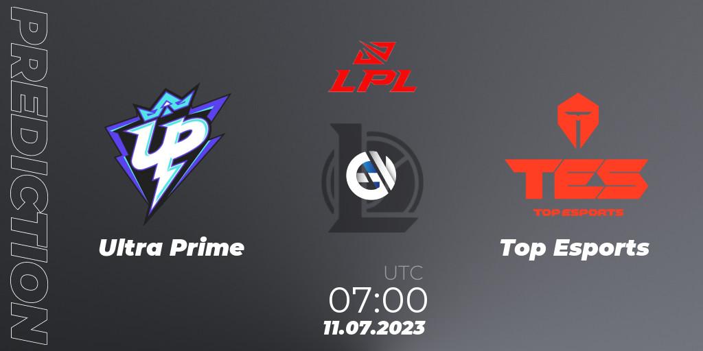 Pronóstico Ultra Prime - Top Esports. 11.07.23, LoL, LPL Summer 2023 Regular Season