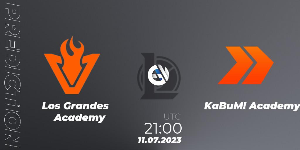 Pronóstico Los Grandes Academy - KaBuM! Academy. 11.07.2023 at 21:00, LoL, CBLOL Academy Split 2 2023 - Group Stage