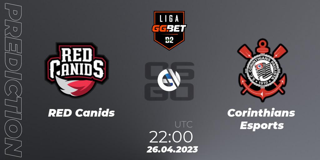 Pronóstico RED Canids - Corinthians Esports. 26.04.2023 at 22:00, Counter-Strike (CS2), Dust2 Brasil Liga Season 1
