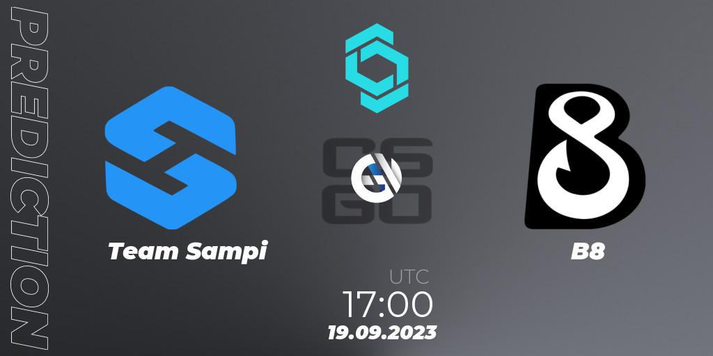 Pronóstico Team Sampi - B8. 19.09.2023 at 17:00, Counter-Strike (CS2), CCT North Europe Series #8