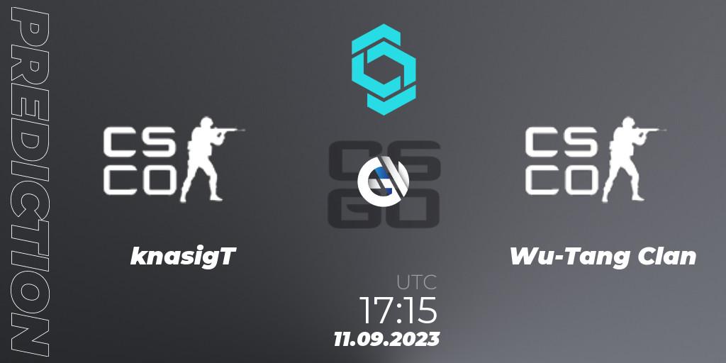 Pronóstico knasigT - Wu-Tang Clan. 11.09.2023 at 17:10, Counter-Strike (CS2), CCT North Europe Series #8: Closed Qualifier
