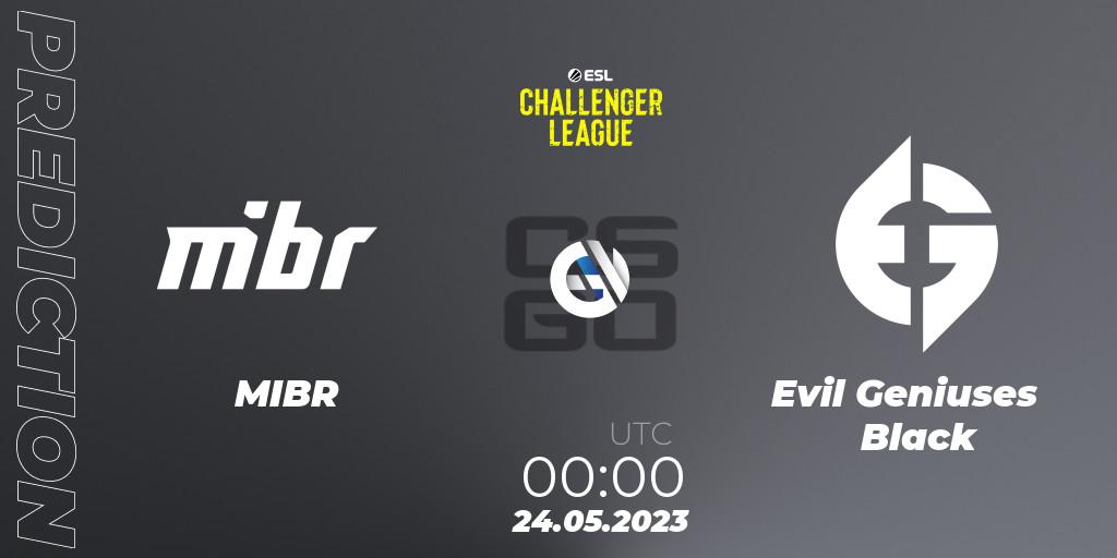 Pronóstico MIBR - Evil Geniuses Black. 24.05.23, CS2 (CS:GO), ESL Challenger League Season 45: North America
