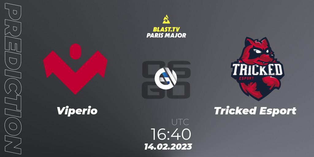 Pronóstico Viperio - Tricked Esport. 14.02.2023 at 16:50, Counter-Strike (CS2), BLAST.tv Paris Major 2023 Europe RMR Open Qualifier