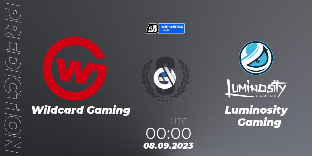 Pronóstico Wildcard Gaming - Luminosity Gaming. 08.09.23, Rainbow Six, North America League 2023 - Stage 2
