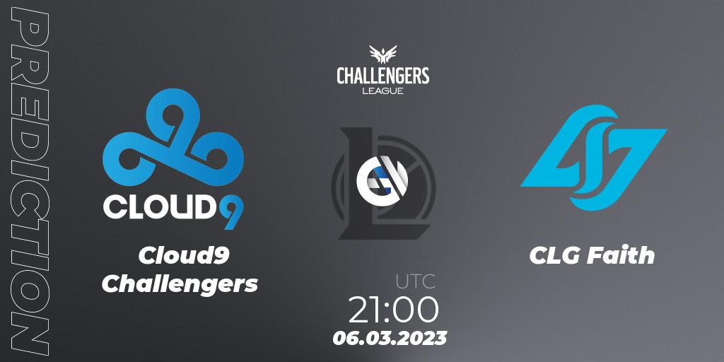 Pronóstico Cloud9 Challengers - CLG Faith. 06.03.23, LoL, NACL 2023 Spring - Group Stage