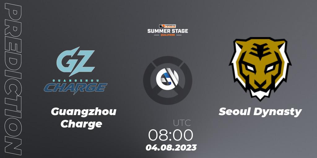 Pronóstico Guangzhou Charge - Seoul Dynasty. 04.08.23, Overwatch, Overwatch League 2023 - Summer Stage Qualifiers