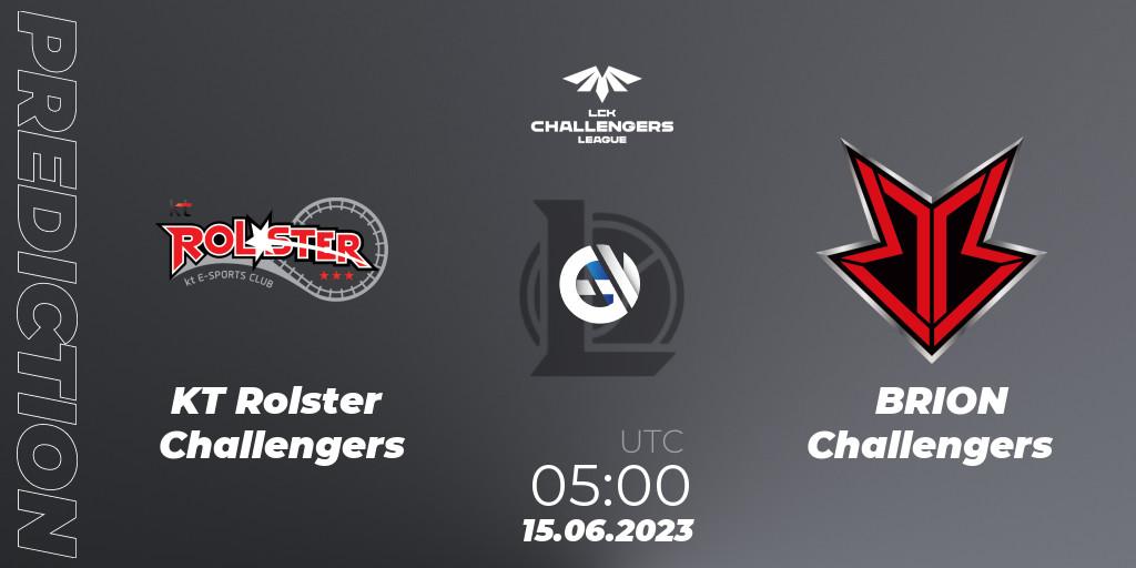 Pronóstico KT Rolster Challengers - BRION Challengers. 15.06.23, LoL, LCK Challengers League 2023 Summer - Group Stage