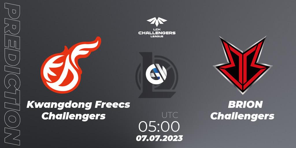Pronóstico Kwangdong Freecs Challengers - BRION Challengers. 07.07.23, LoL, LCK Challengers League 2023 Summer - Group Stage