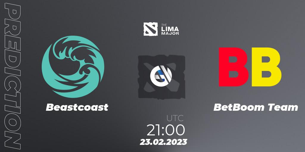 Pronóstico Beastcoast - BetBoom Team. 23.02.23, Dota 2, The Lima Major 2023