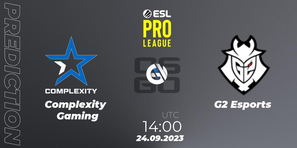 Pronóstico Complexity Gaming - G2 Esports. 24.09.2023 at 14:00, Counter-Strike (CS2), ESL Pro League Season 18