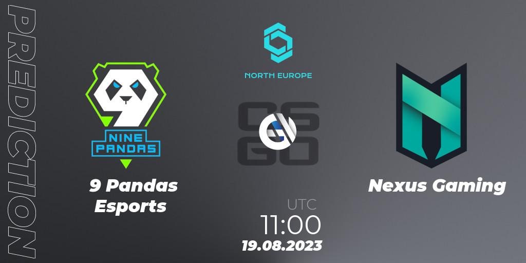 Pronóstico 9 Pandas Esports - Nexus Gaming. 19.08.2023 at 11:00, Counter-Strike (CS2), CCT North Europe Series #7
