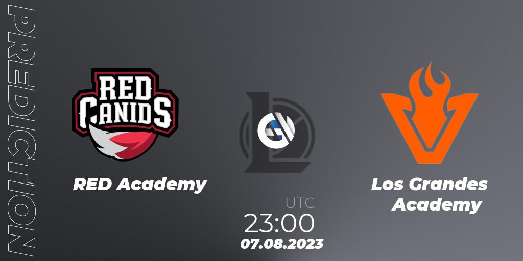 Pronóstico RED Academy - Los Grandes Academy. 07.08.2023 at 23:00, LoL, CBLOL Academy Split 2 2023 - Group Stage
