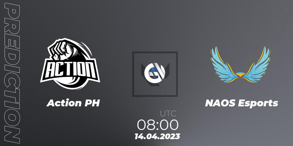 Pronóstico Action PH - NAOS Esports. 14.04.23, VALORANT, VALORANT Challengers 2023: Philippines Split 2 - Group stage