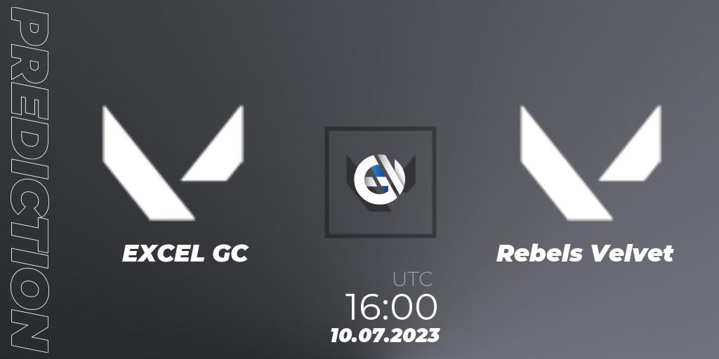 Pronóstico EXCEL GC - REBELS VELVET. 10.07.2023 at 16:10, VALORANT, VCT 2023: Game Changers EMEA Series 2 - Group Stage