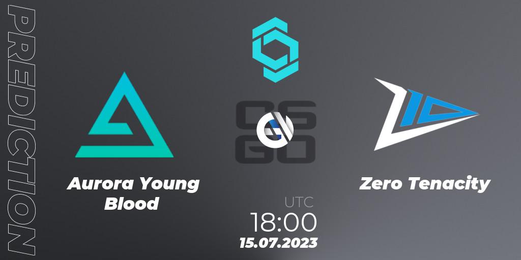 Pronóstico Aurora Young Blood - Zero Tenacity. 15.07.2023 at 18:40, Counter-Strike (CS2), CCT North Europe Series #6: Closed Qualifier