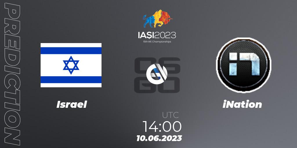 Pronóstico Israel - iNation. 10.06.23, CS2 (CS:GO), IESF World Esports Championship 2023: Eastern Europe Qualifier