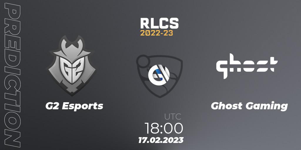 Pronóstico G2 Esports - Ghost Gaming. 17.02.23, Rocket League, RLCS 2022-23 - Winter: North America Regional 2 - Winter Cup
