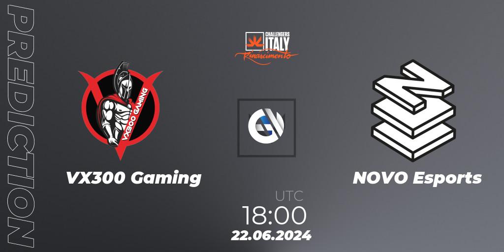 Pronóstico VX300 Gaming - NOVO Esports. 22.06.2024 at 18:00, VALORANT, VALORANT Challengers 2024 Italy: Rinascimento Split 2