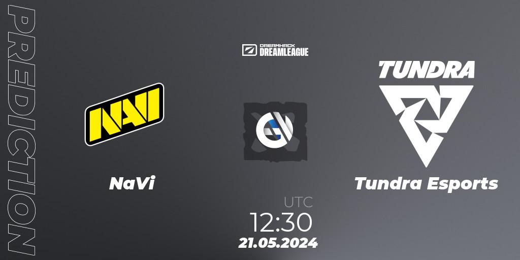 Pronóstico NaVi - Tundra Esports. 21.05.2024 at 12:40, Dota 2, DreamLeague Season 23