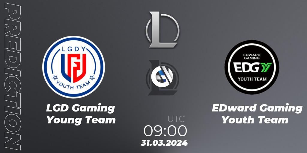 Pronóstico LGD Gaming Young Team - EDward Gaming Youth Team. 31.03.24, LoL, LDL 2024 - Stage 1
