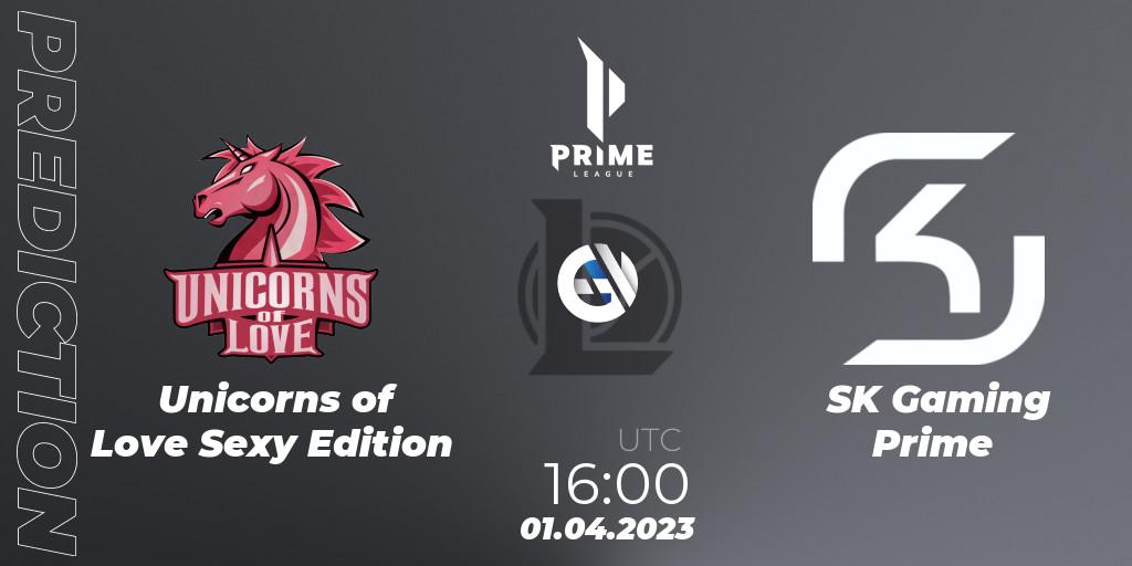 Pronóstico Unicorns of Love Sexy Edition - SK Gaming Prime. 01.04.23, LoL, Prime League Spring 2023 - Playoffs