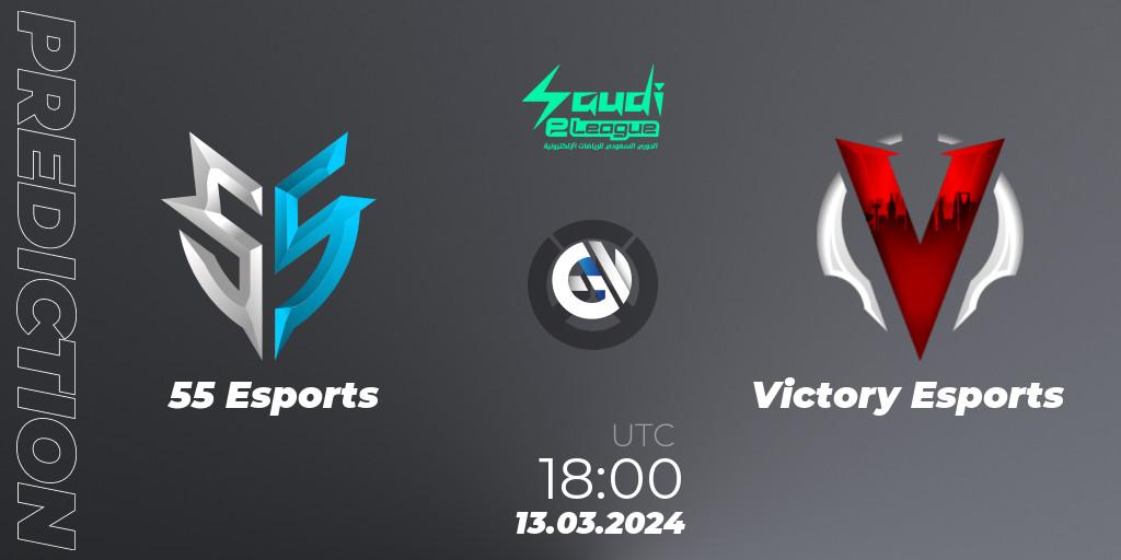 Pronóstico 55 Esports - Victory Esports. 13.03.2024 at 18:30, Overwatch, Saudi eLeague 2024 - Major 1 / Phase 2