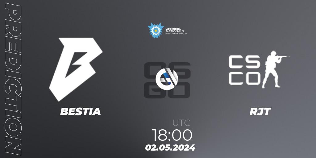 Pronóstico BESTIA - RJT. 02.05.2024 at 18:00, Counter-Strike (CS2), IESF World Esports Championship 2024: Argentina