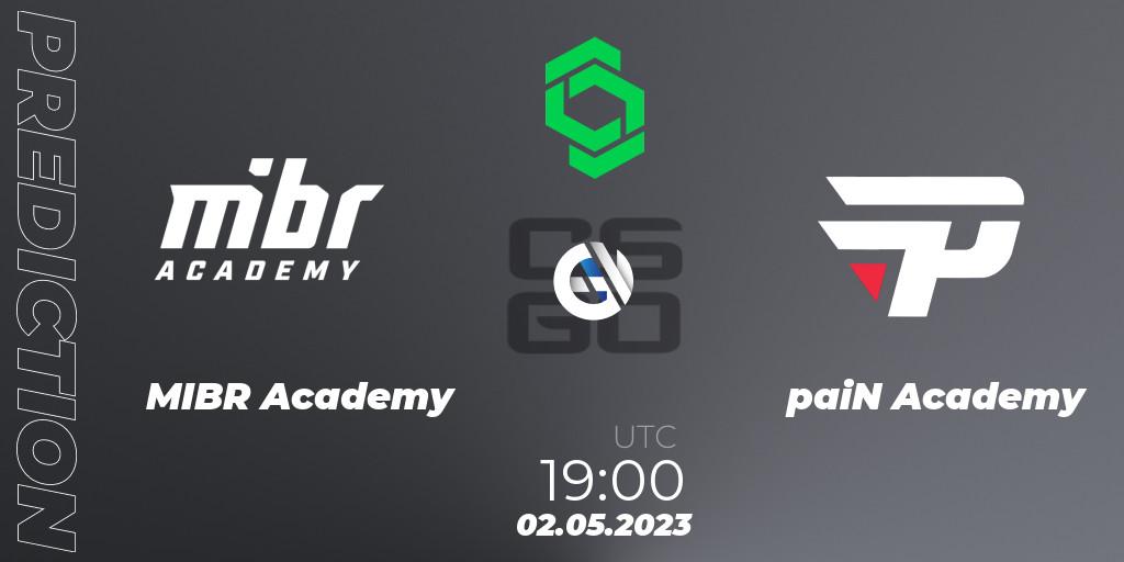 Pronóstico MIBR Academy - paiN Academy. 02.05.2023 at 19:00, Counter-Strike (CS2), CCT South America Series #7