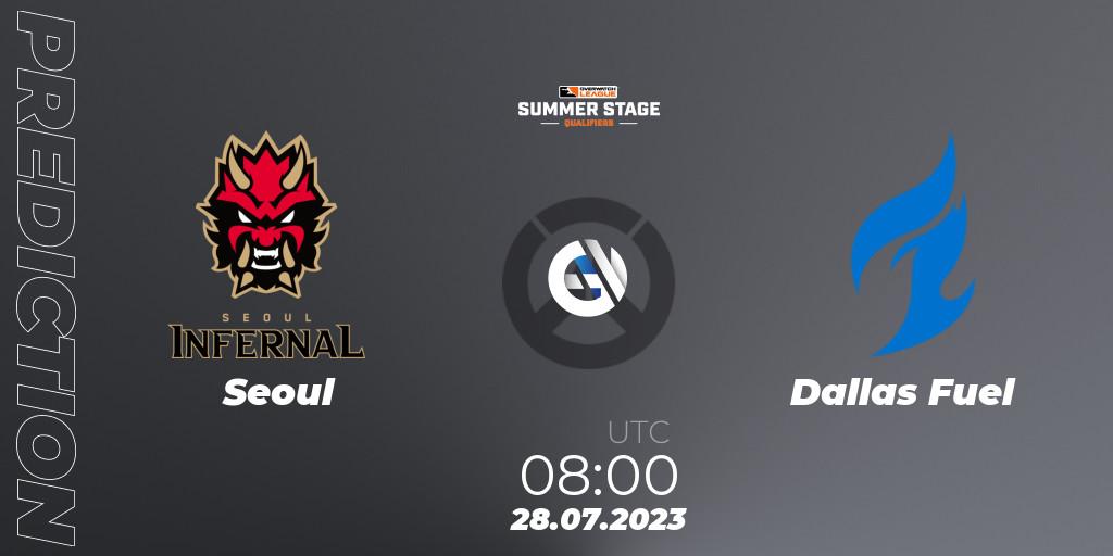Pronóstico Seoul - Dallas Fuel. 28.07.2023 at 08:00, Overwatch, Overwatch League 2023 - Summer Stage Qualifiers