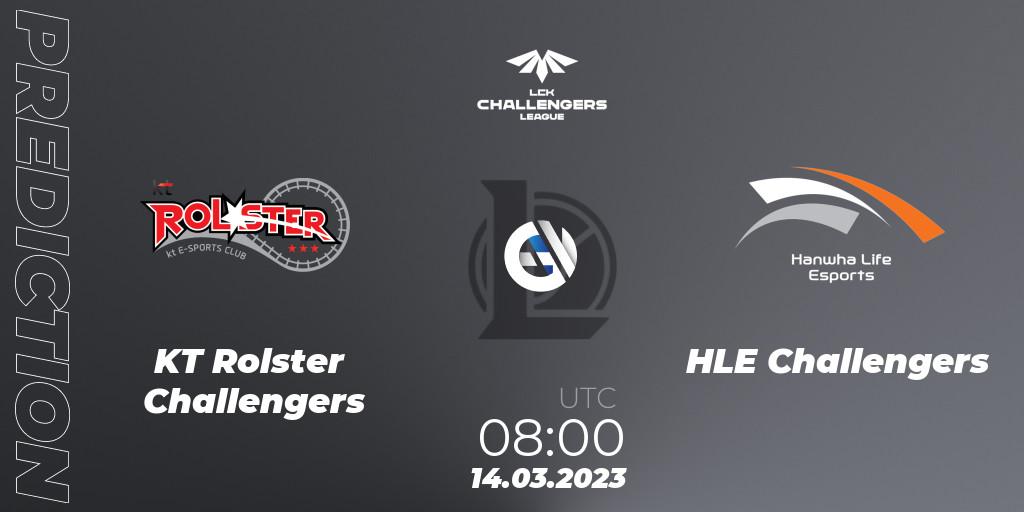 Pronóstico KT Rolster Challengers - HLE Challengers. 14.03.2023 at 08:00, LoL, LCK Challengers League 2023 Spring
