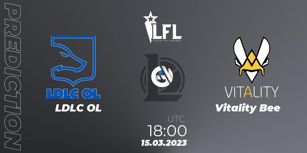 Pronóstico LDLC OL - Vitality Bee. 15.03.23, LoL, LFL Spring 2023 - Group Stage