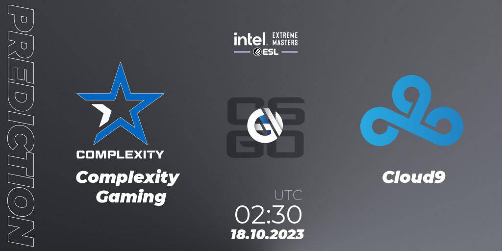 Pronóstico Complexity Gaming - Cloud9. 18.10.2023 at 02:30, Counter-Strike (CS2), IEM Sydney 2023