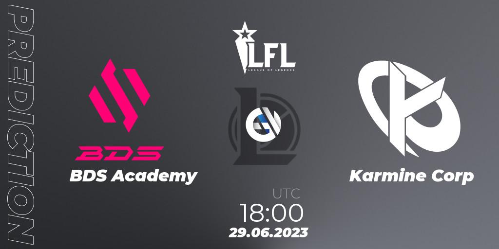 Pronóstico BDS Academy - Karmine Corp. 29.06.2023 at 18:00, LoL, LFL Summer 2023 - Group Stage