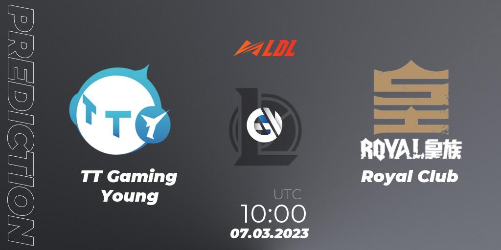 Pronóstico TT Gaming Young - Royal Club. 07.03.2023 at 12:00, LoL, LDL 2023 - Regular Season