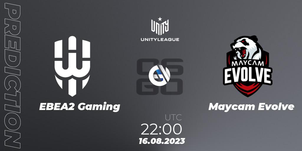 Pronóstico EBEA2 Gaming - Maycam Evolve. 16.08.2023 at 22:00, Counter-Strike (CS2), LVP Unity League Argentina 2023