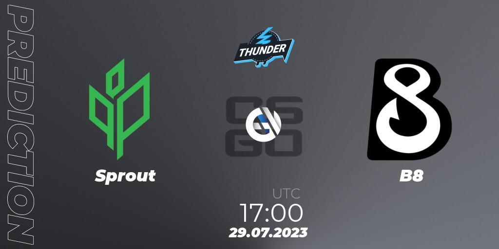 Pronóstico Sprout - B8. 29.07.2023 at 17:55, Counter-Strike (CS2), Thunderpick World Championship 2023: European Qualifier #1